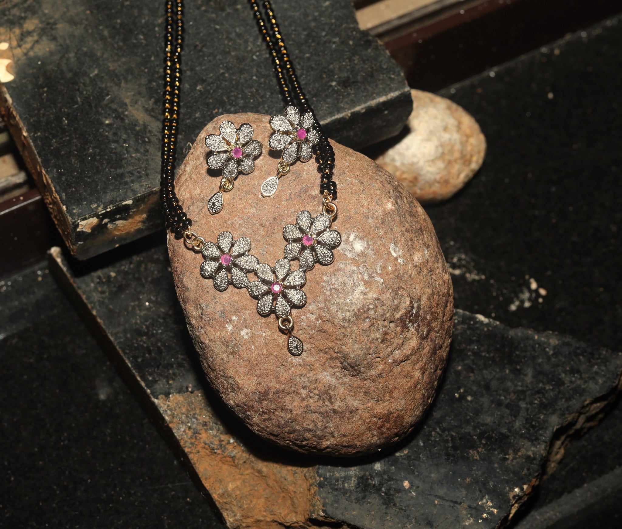 Mangalsutra with Earrings