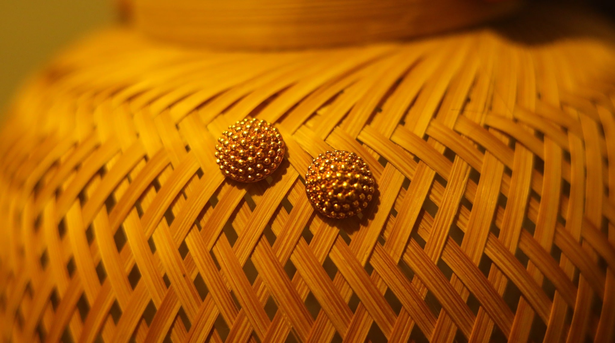 Gold Plated Maharashtrian Thushi Earrings