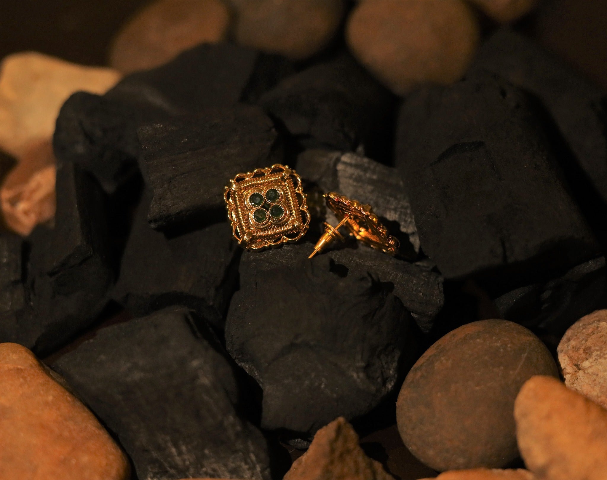 Gold Plated Stud Earrings