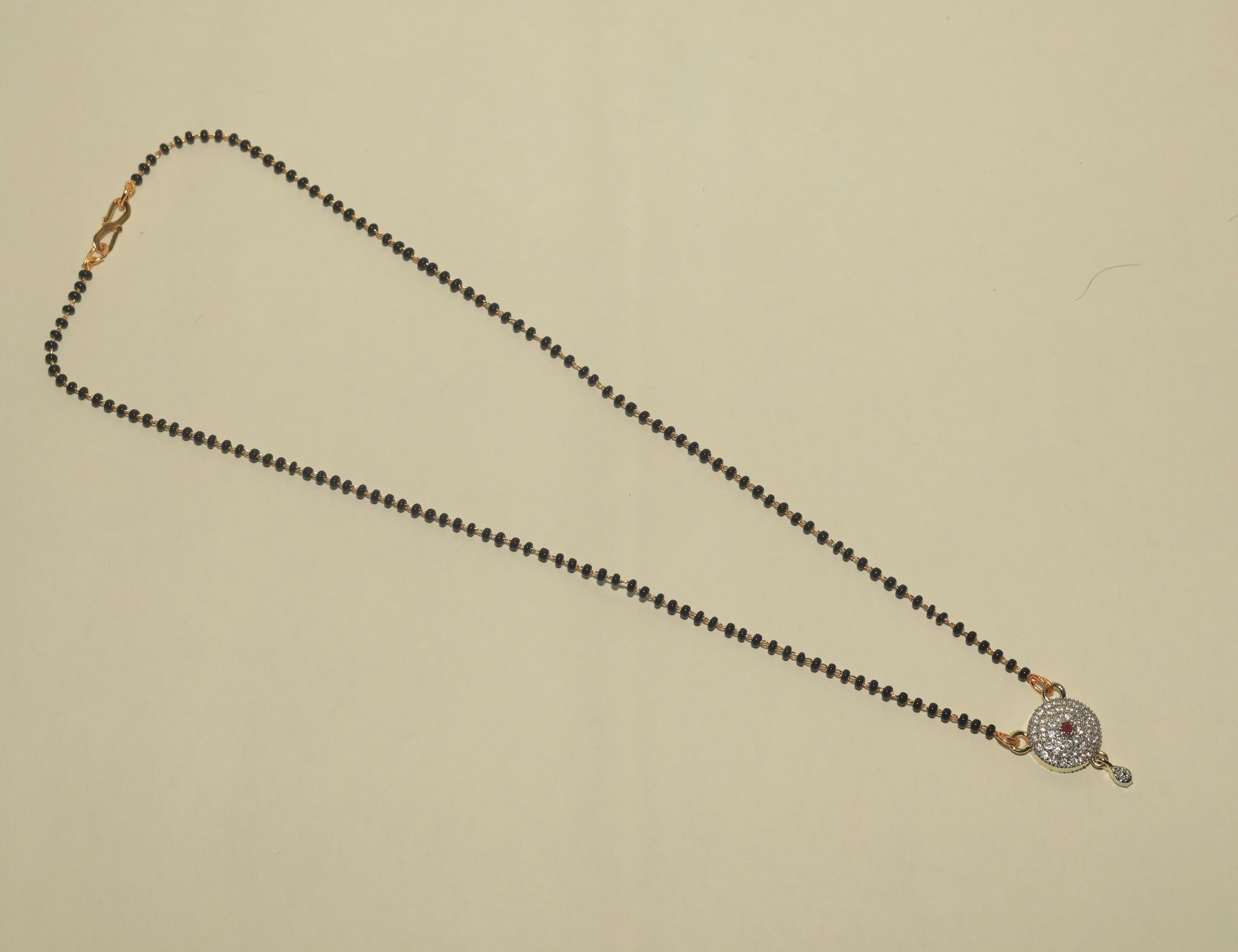 Traditional Gold Plated American Diamond Wati Mangalsutra For Women