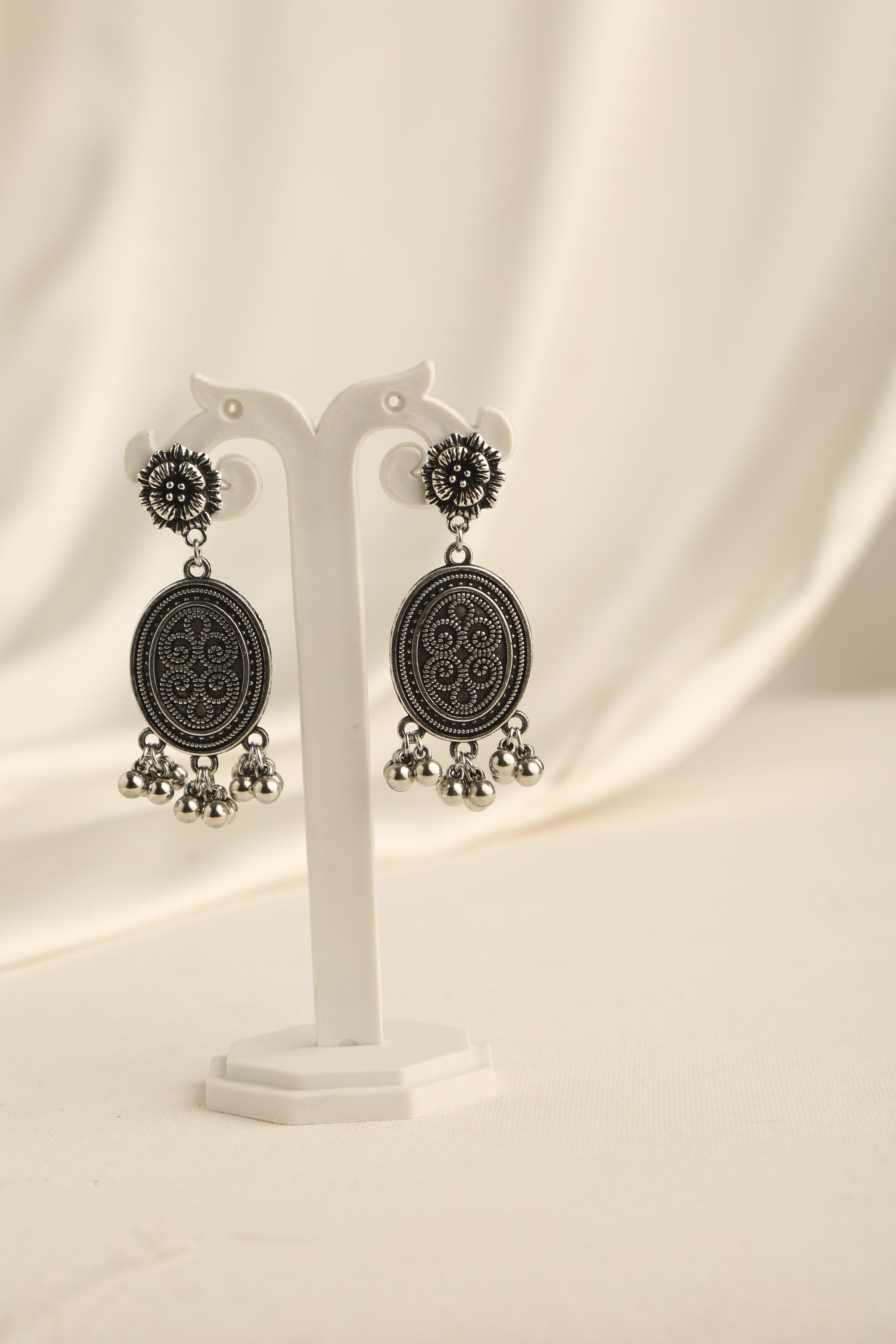 Oxidised Silver Plated Necklace Set for Women