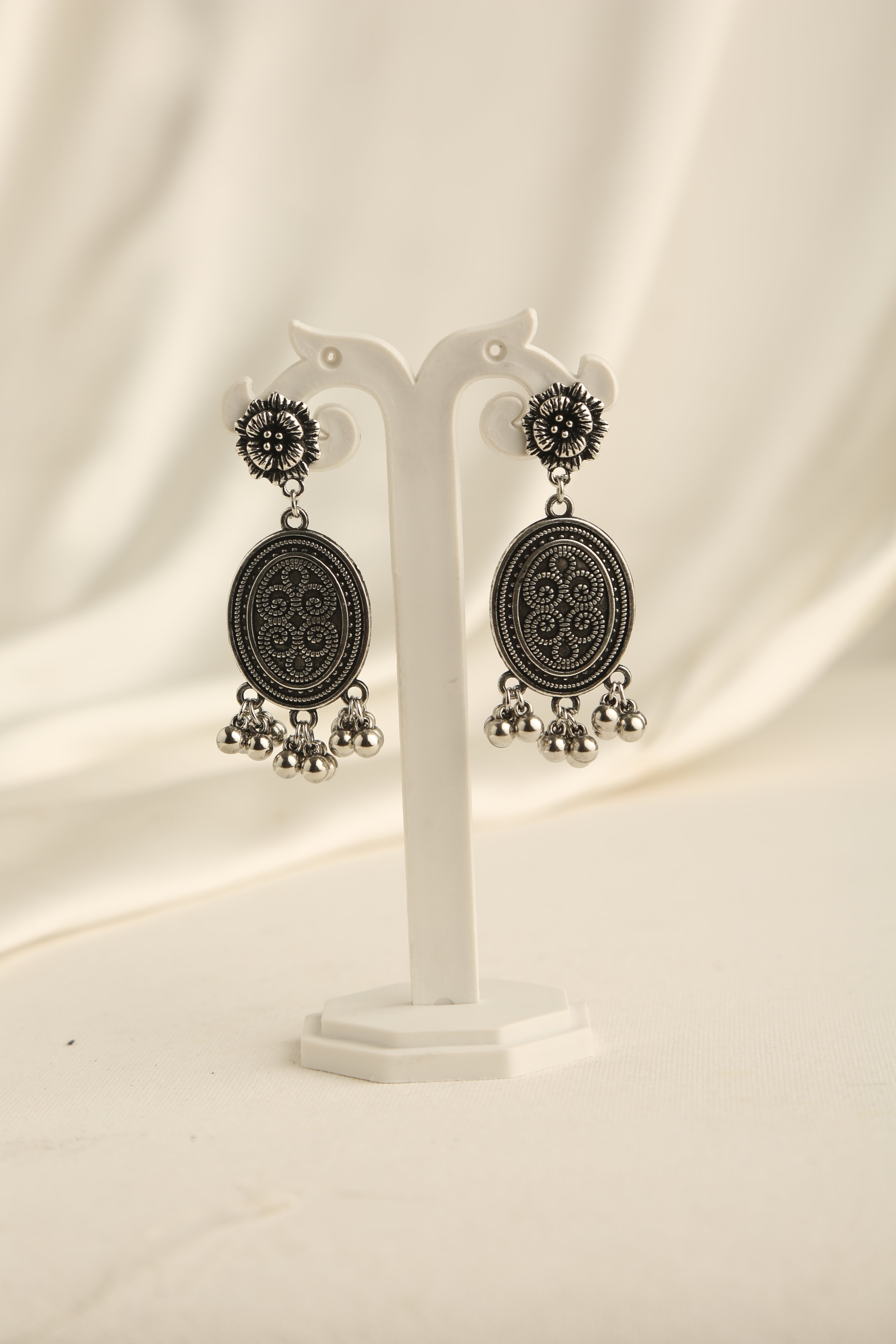 Oxidised Silver Plated Necklace Set for Women