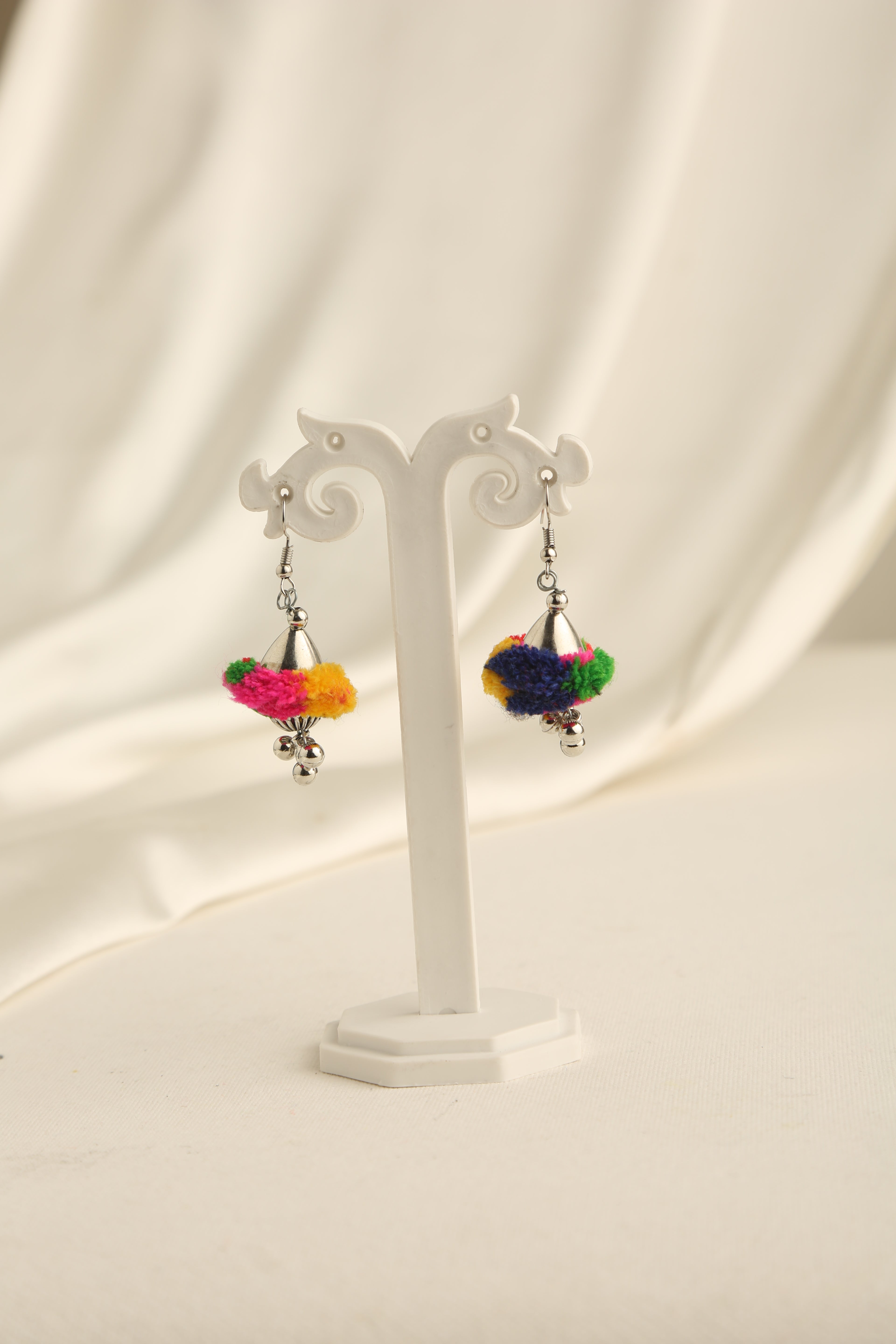 Colorful German Silver Oxidised Necklace Set for Women