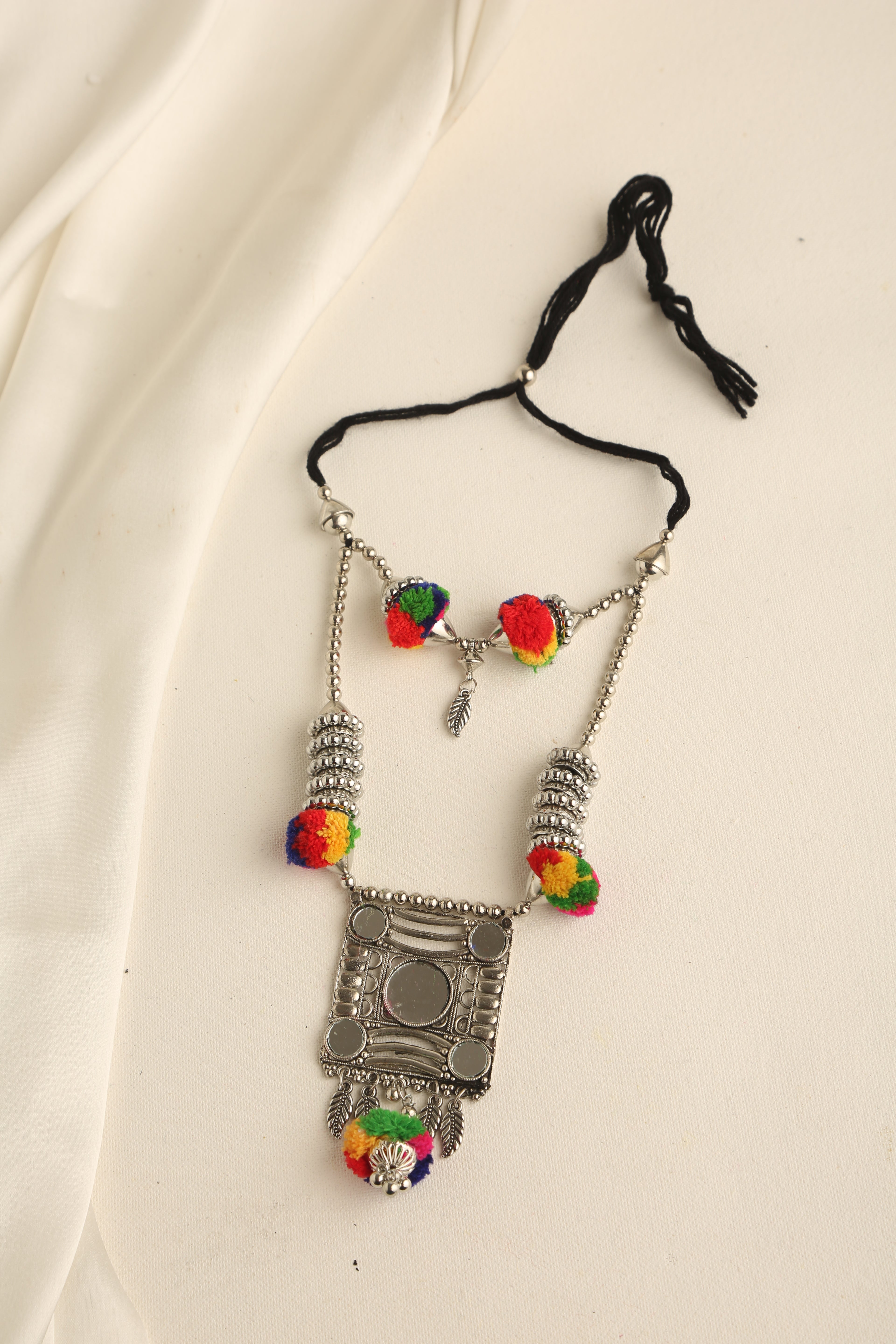 Oxidised Silver Plating Necklace Set for Women