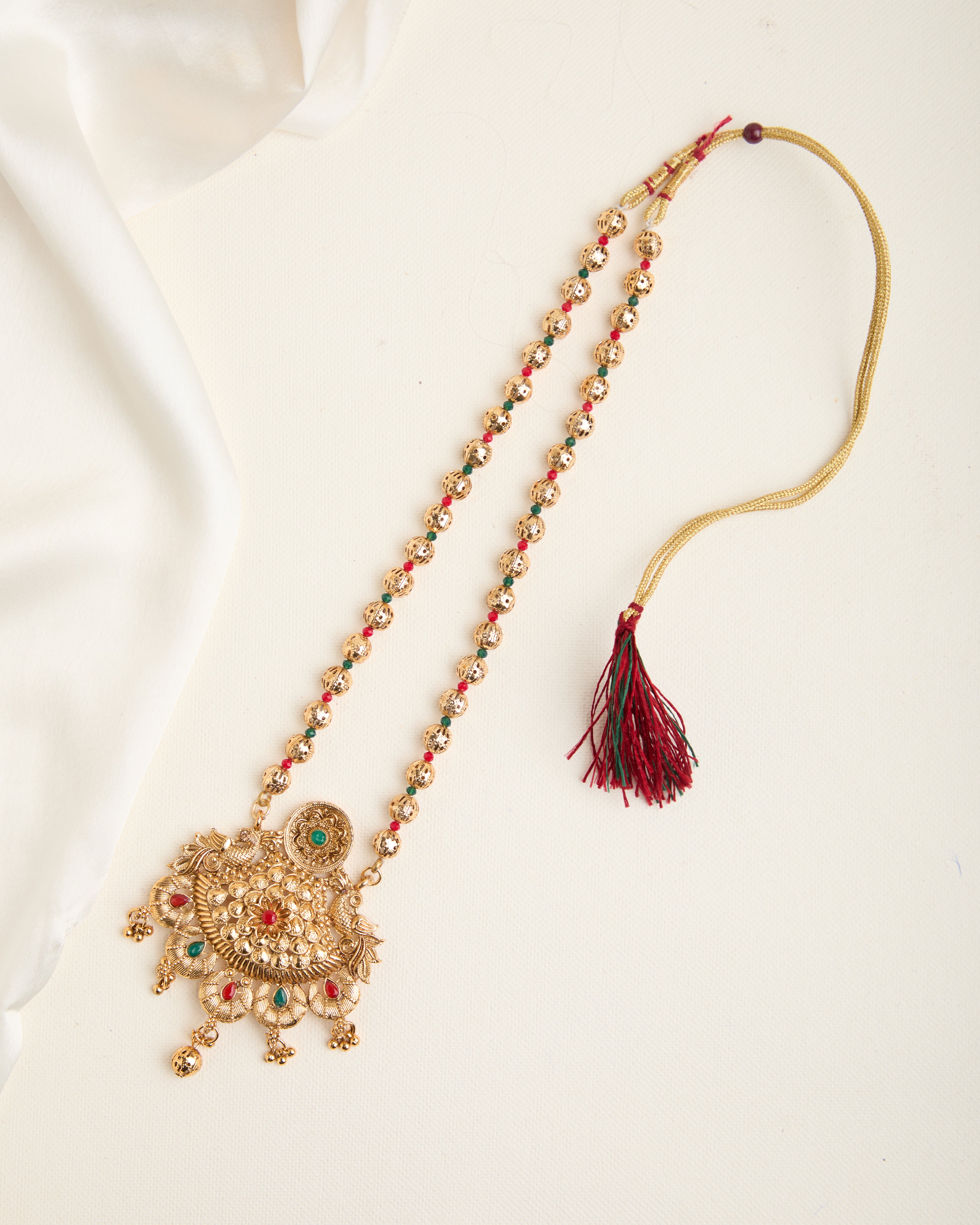 Gold Plated Stone Studded Necklace set for Women