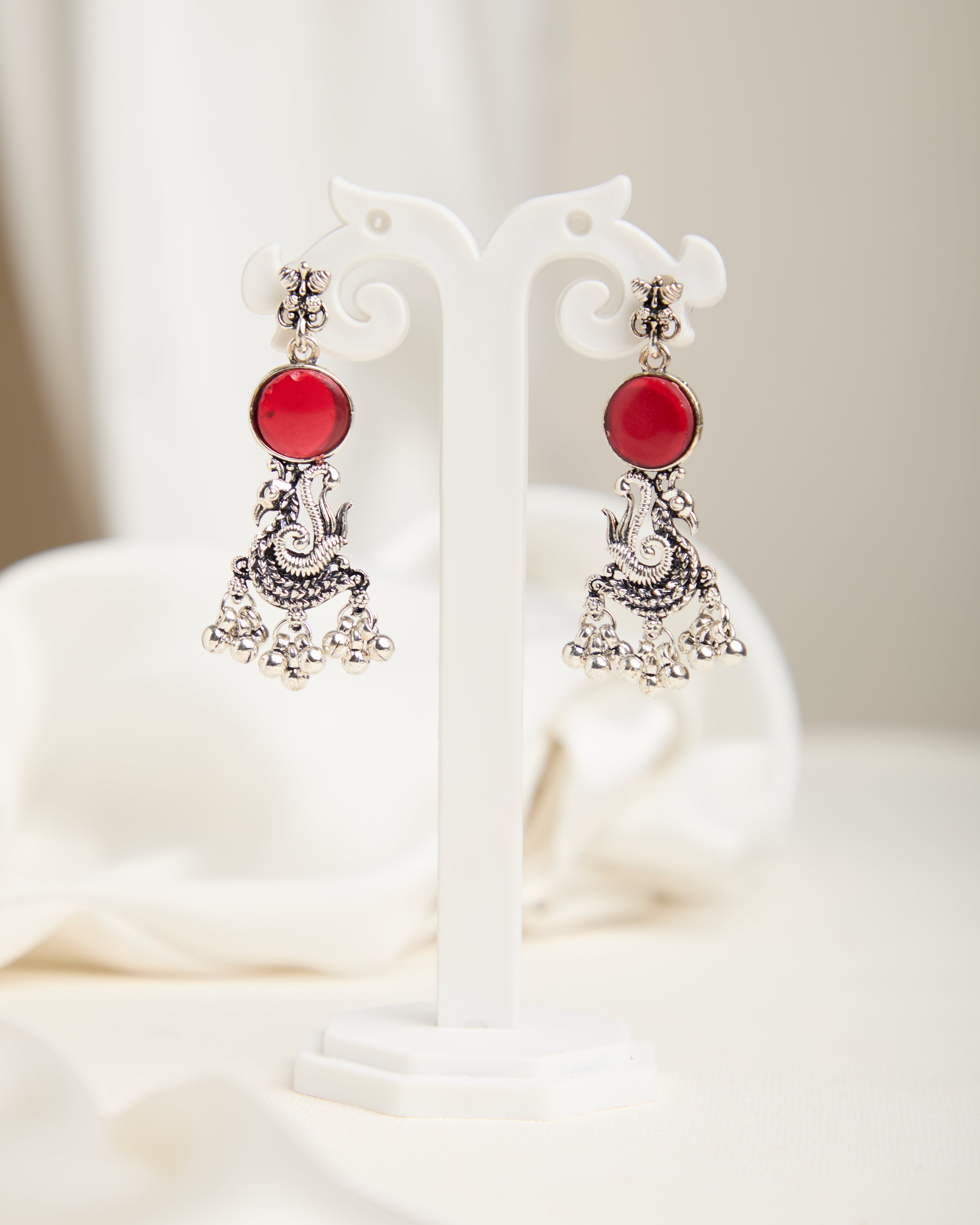 Delicate Zircon Necklace Studded with Firozi Colour Stones