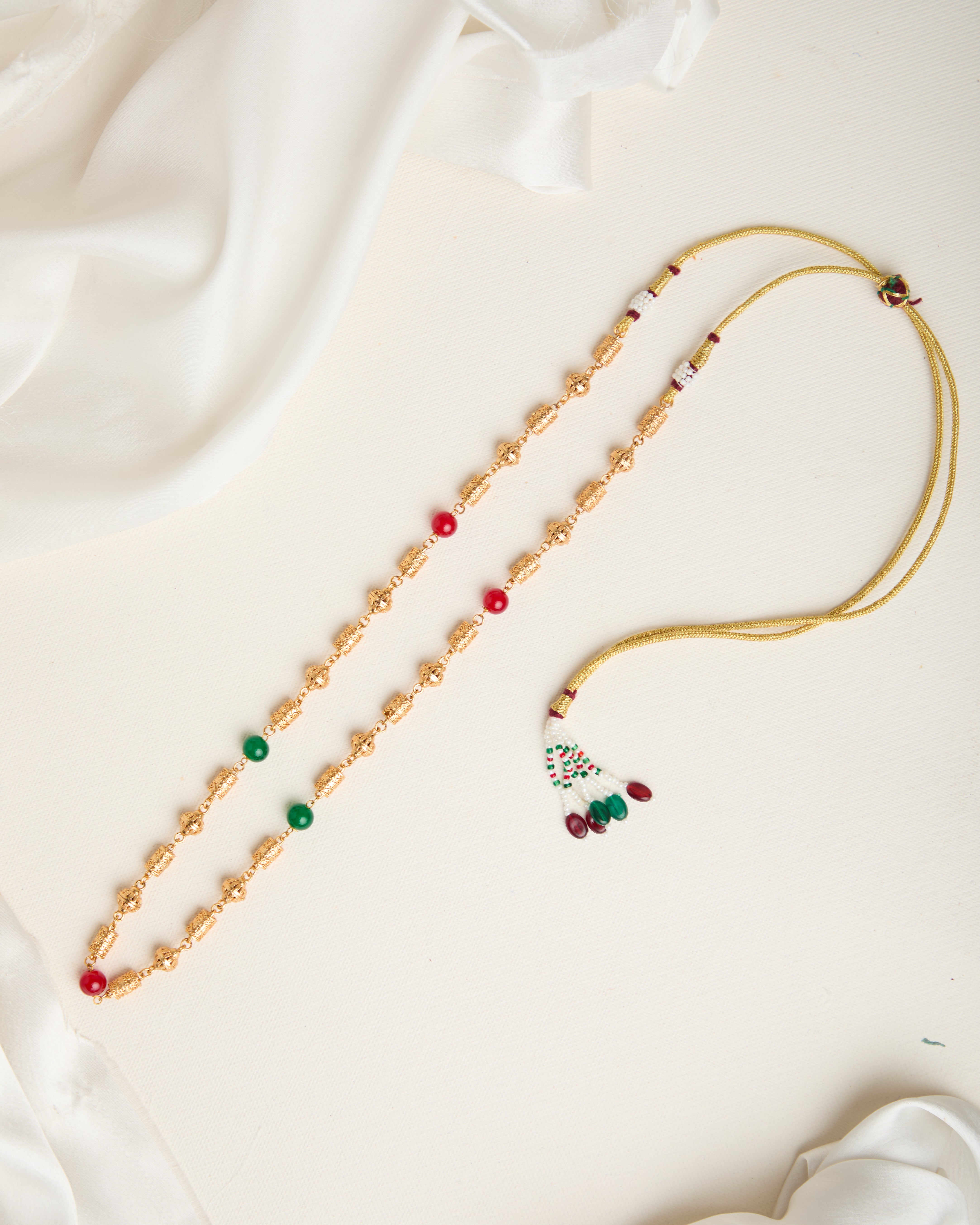 Gold Plated Beaded Necklace Set for Women