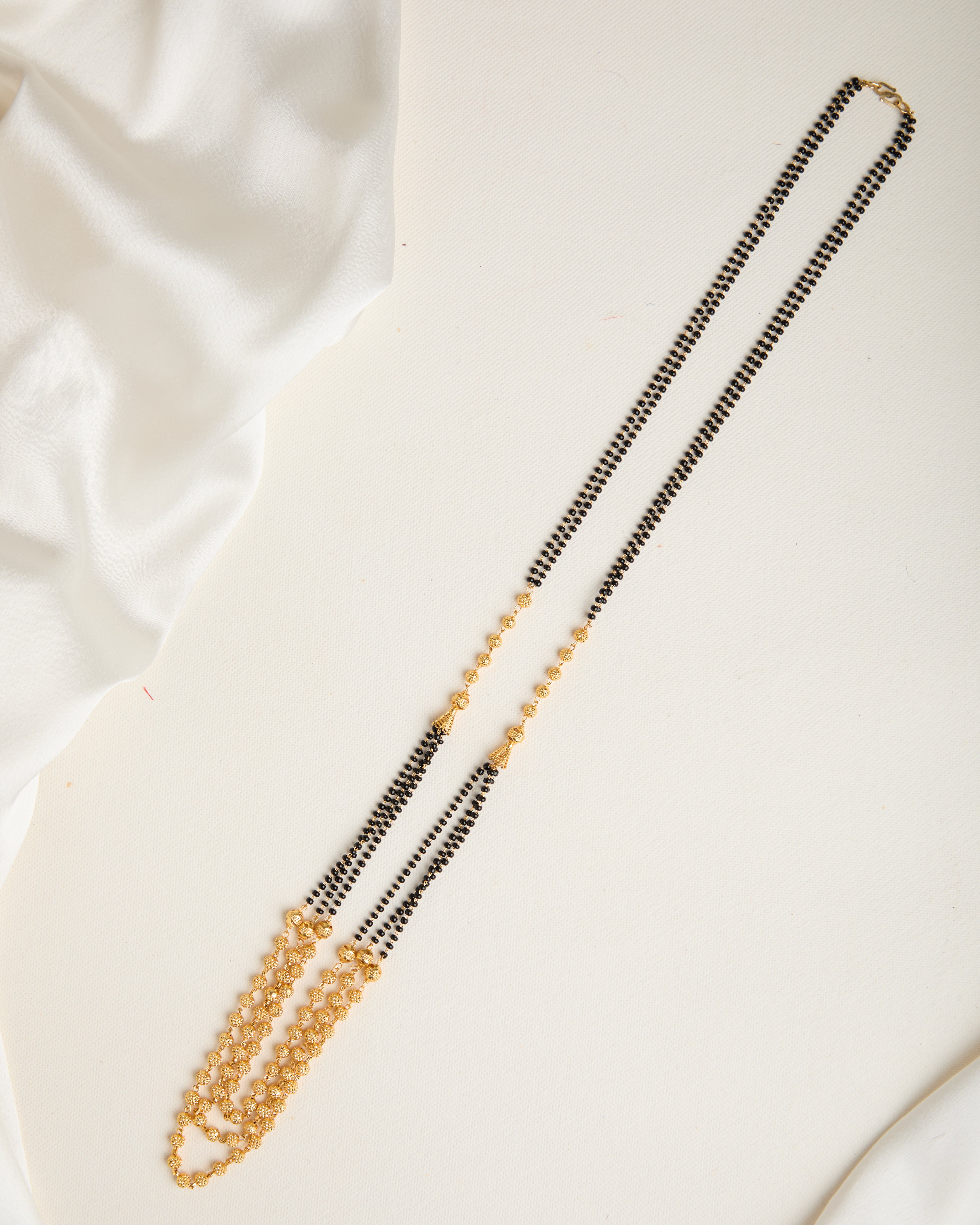 Gold Plated 3 Layered Long Chain Mangalsutra