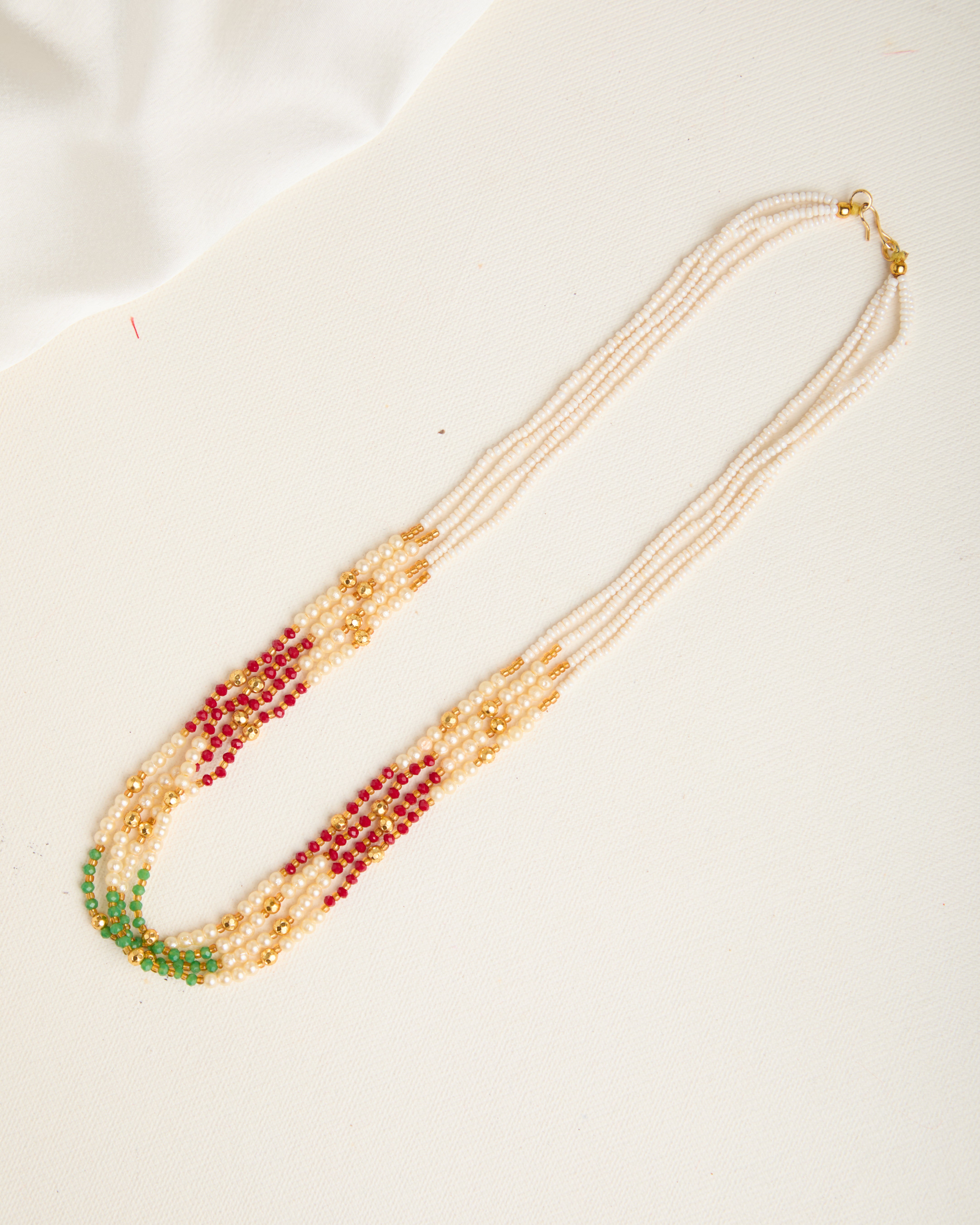 Multi Layer Moti Necklace For Women