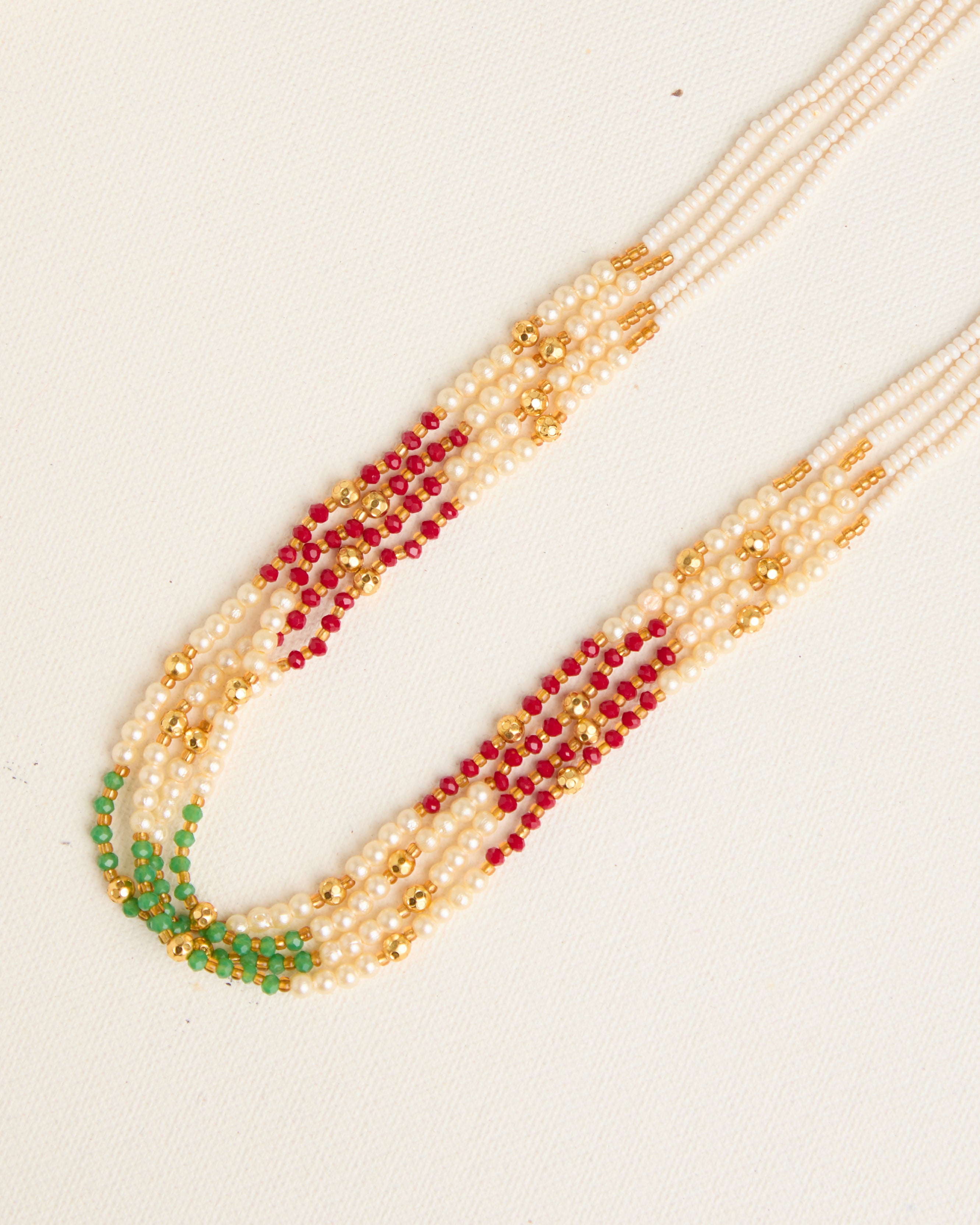 Multi Layer Moti Necklace For Women