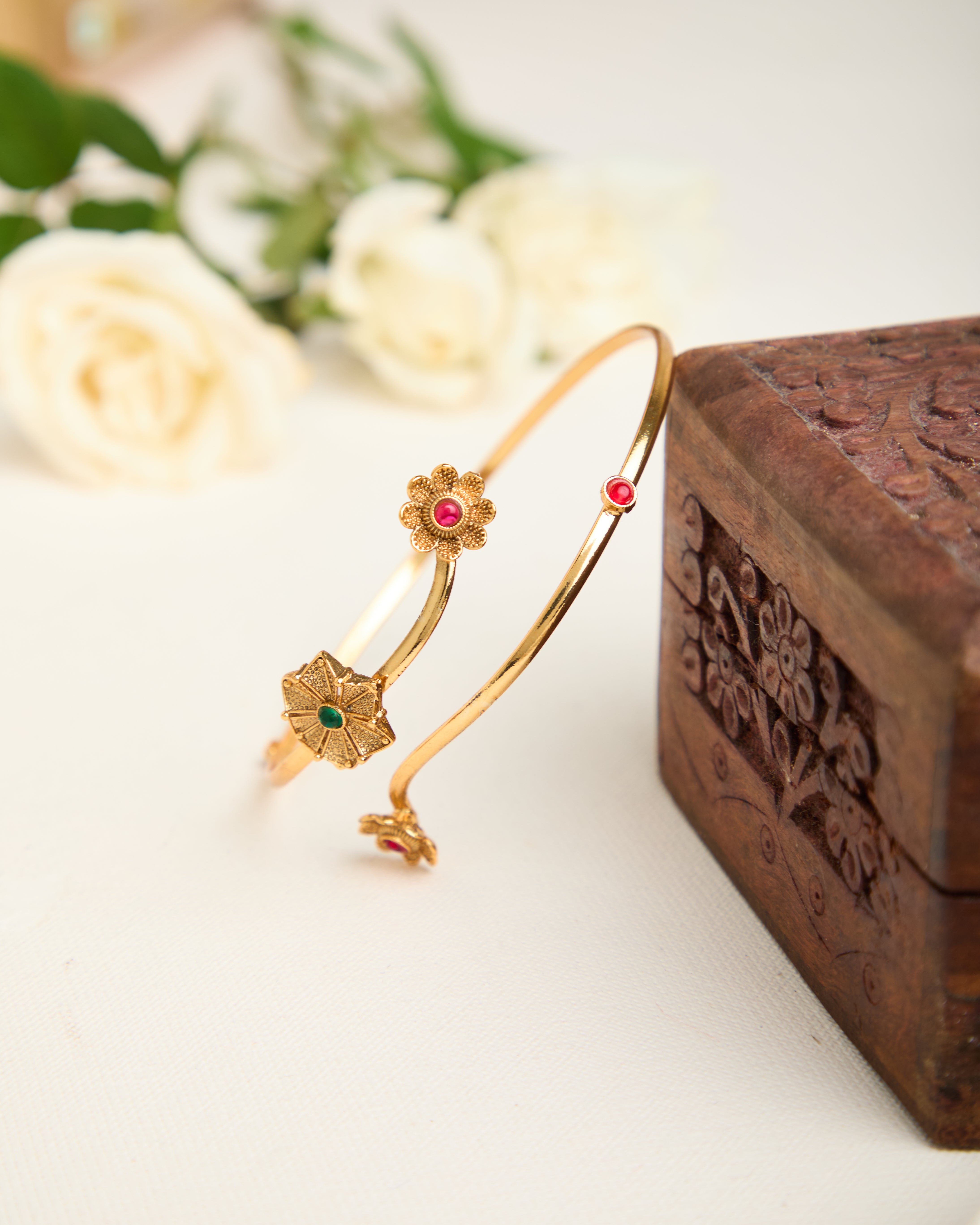 Antique Gold Plated Bajubandh for Women