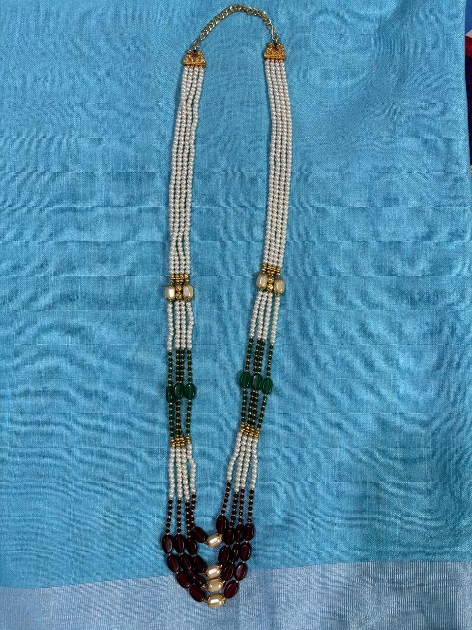 Multicolour Four Layer Moti Mala