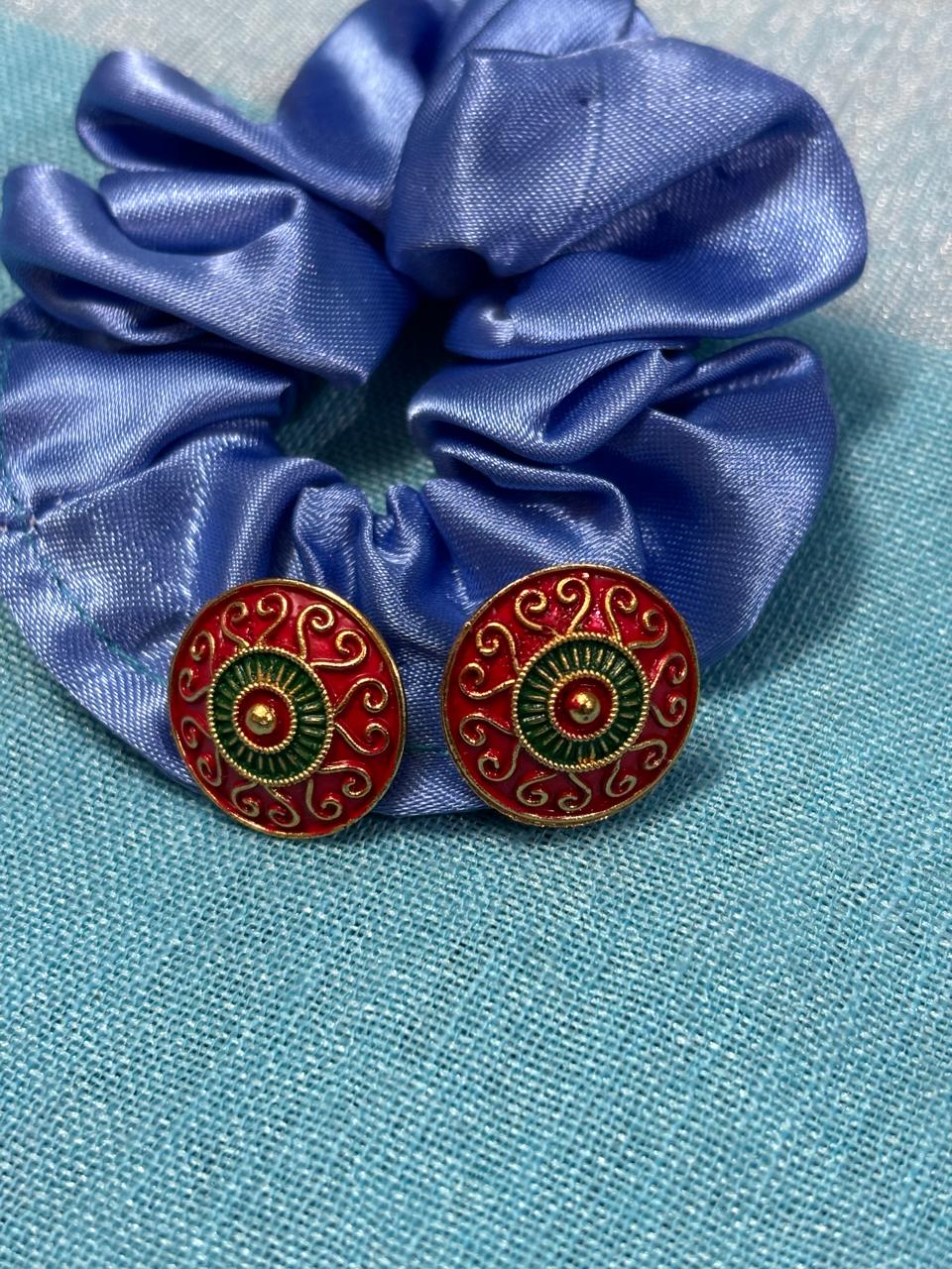 Meenakari Stud Earrings