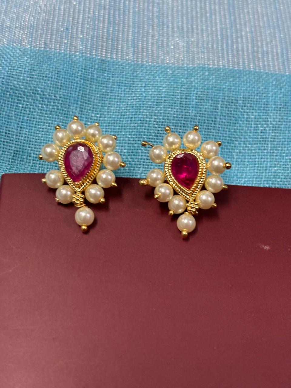 Puneri Moti Earrings