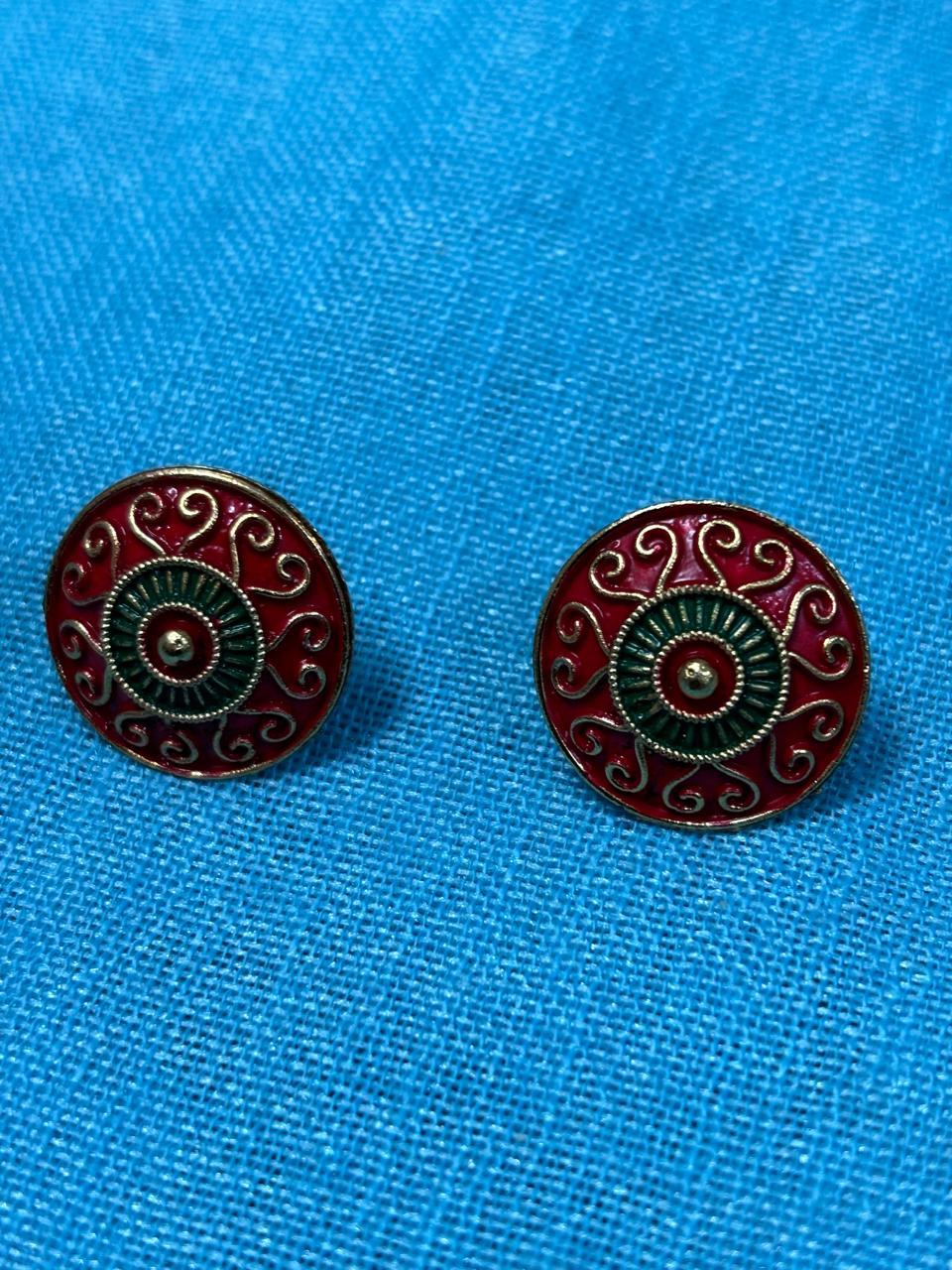 Meenakari Stud Earrings