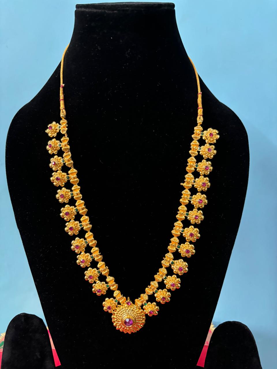 Gold Plated Traditional Kolhapuri Saaj Necklace
