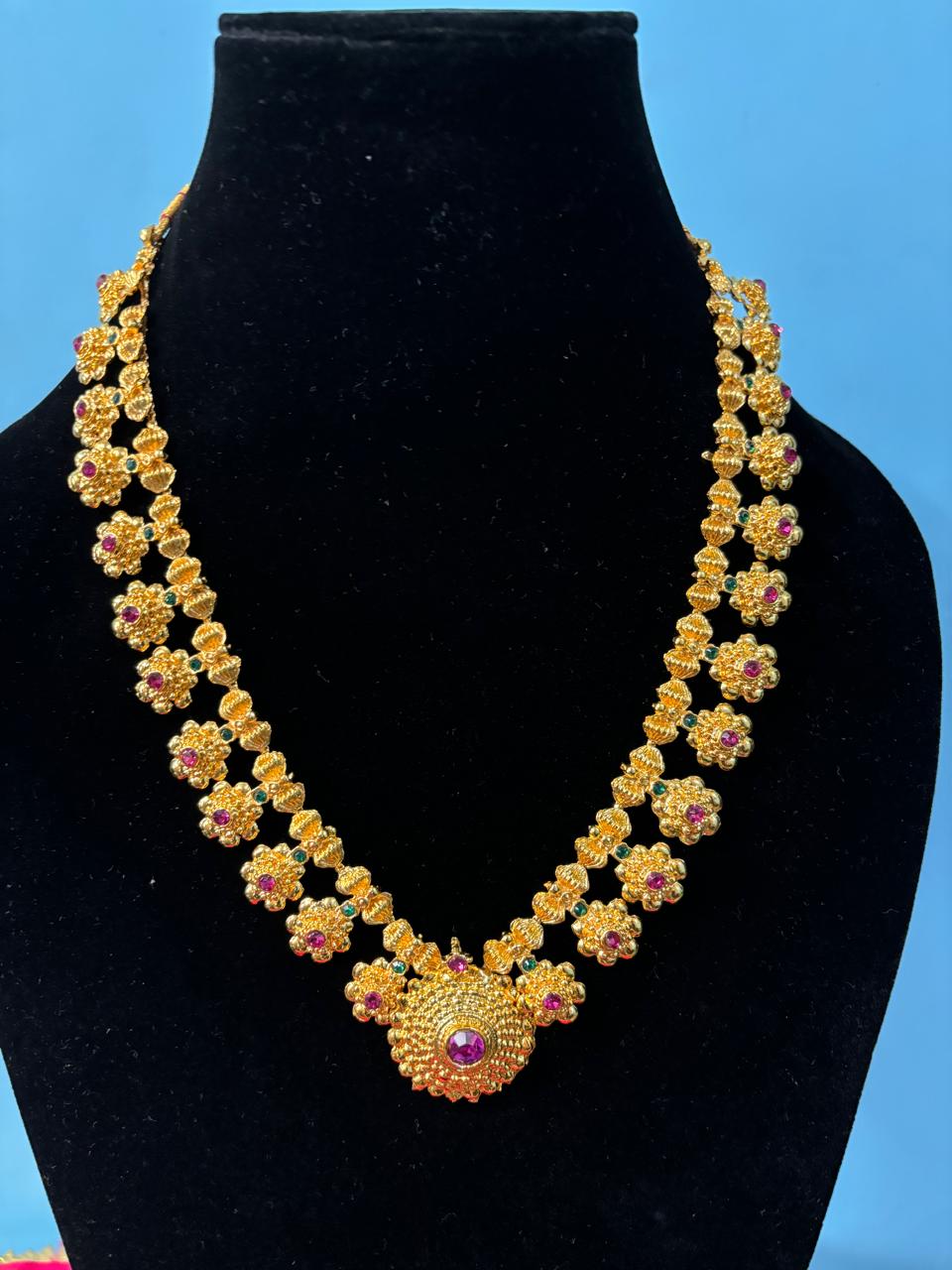 Gold Plated Traditional Kolhapuri Saaj Necklace
