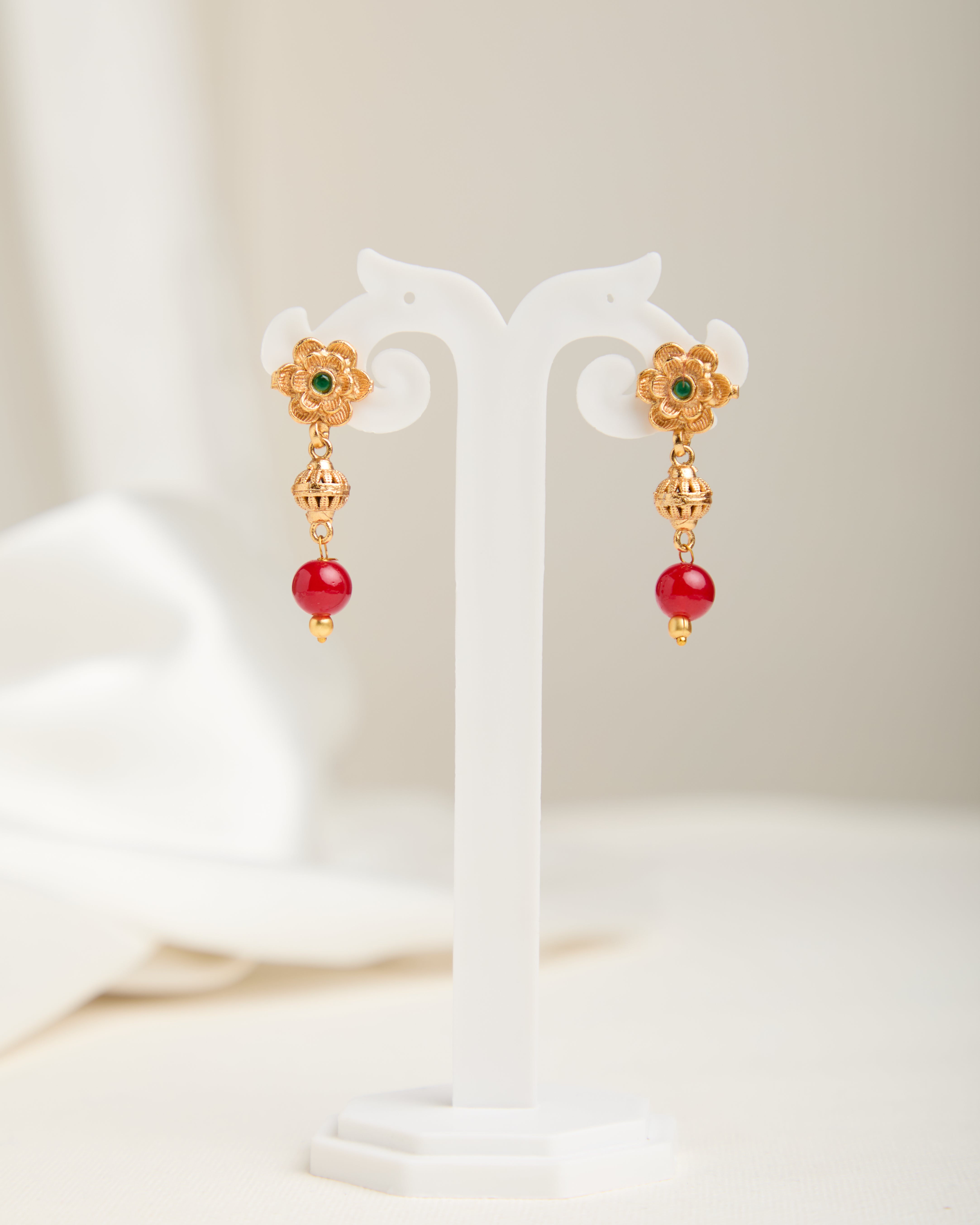 Gold Plated Beaded Necklace Set for Women