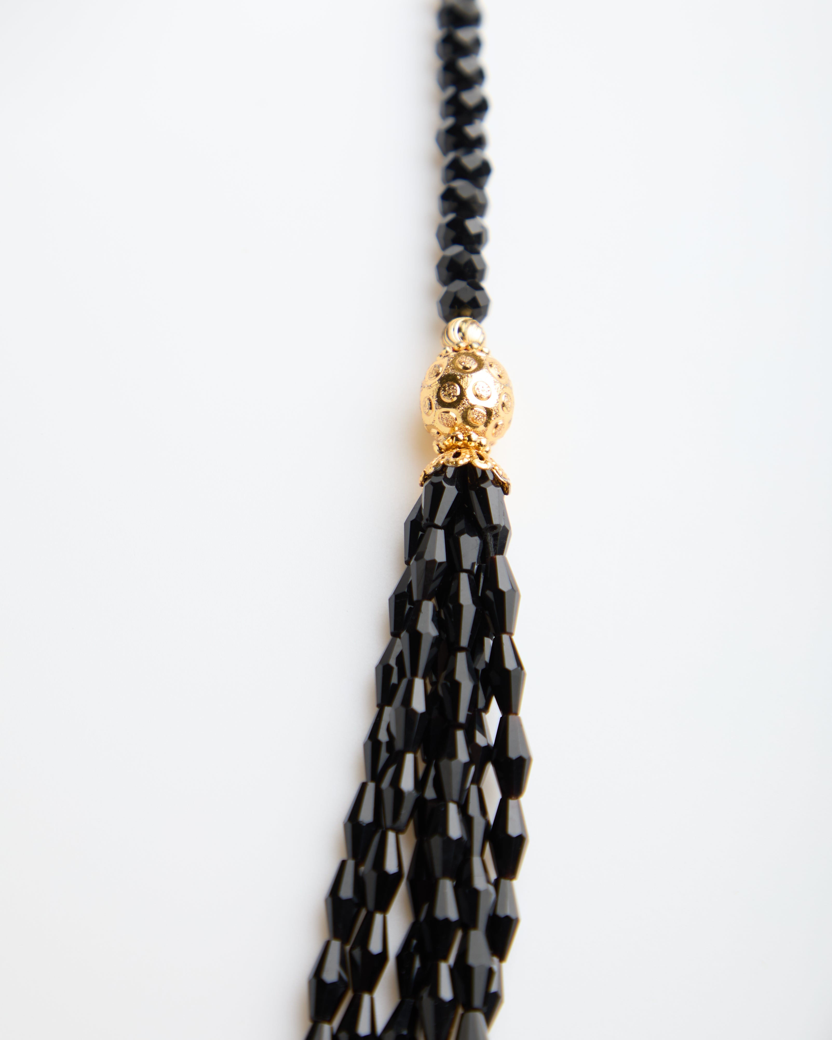 Stylish Multilayer Black Diamond Necklace For Women